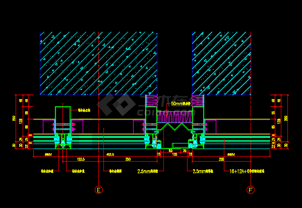 石材幕墻與玻璃幕墻變形縫的建筑節點設計詳圖解析